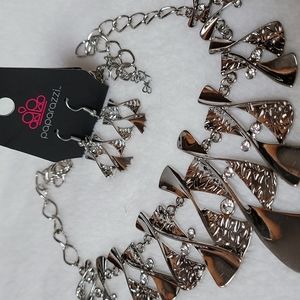 Silver Earring / Necklace Set